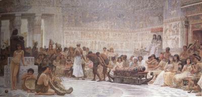 Edwin Long,An Egyptian Feast (mk23), Alma-Tadema, Sir Lawrence